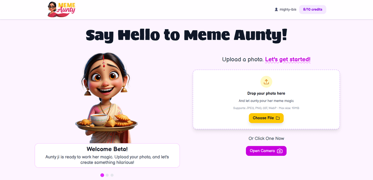 Meme Aunty preview